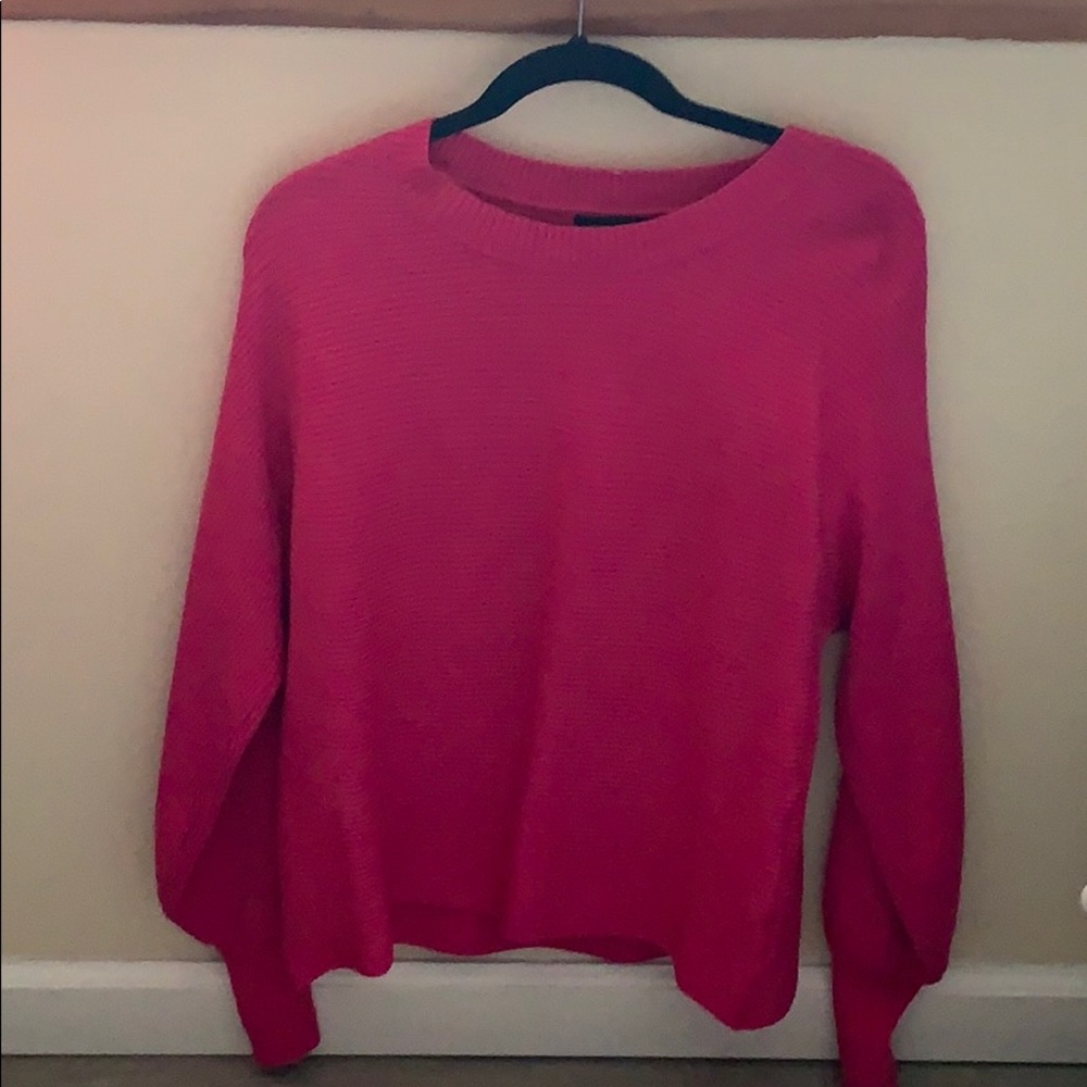 Small hot pink sweater brand new